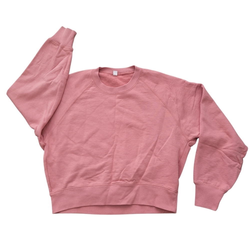 2/$20 Uniqlo Pink Plain Crewneck Sweatshirt Top Size: XS